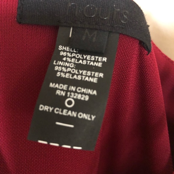 LAST HOURS OR WILL BE DONATED!
H.ours Ariel bodysuit dress burgundy - Picture 5 of 8